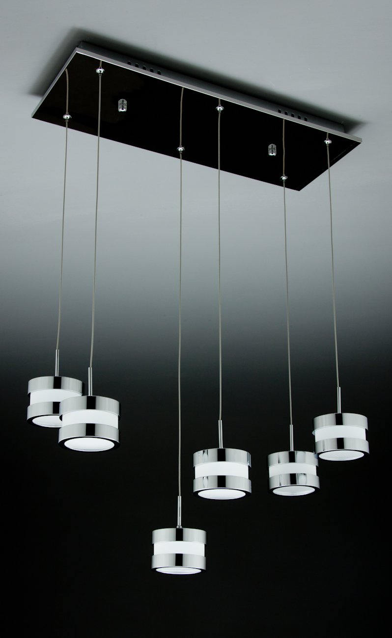 Lampadario a Sospensione Led Cup 6 di Design Moderno