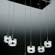 Lampadario a Sospensione Led Cup 6 di Design Moderno