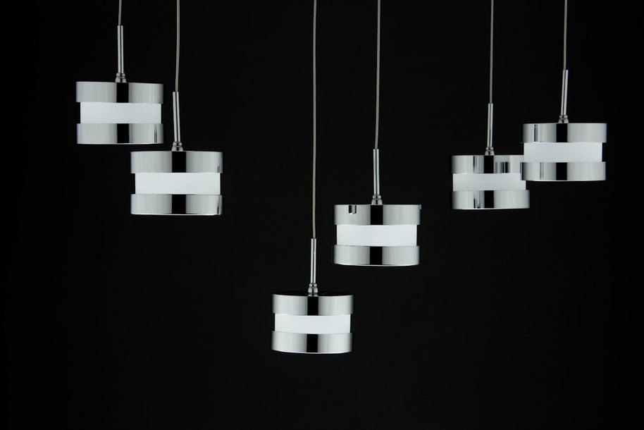 Lampadario a Sospensione Led Cup 6 di Design Moderno