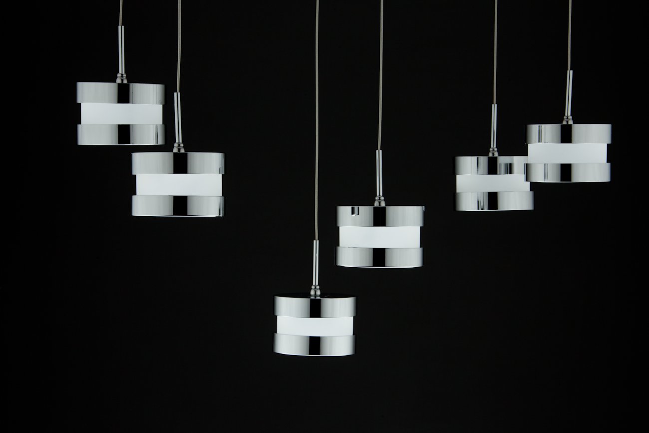 Lampadario a Sospensione Led Cup 6 di Design Moderno