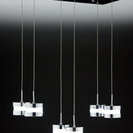 Lampadario a Sospensione Led Cup 6 di Design Moderno