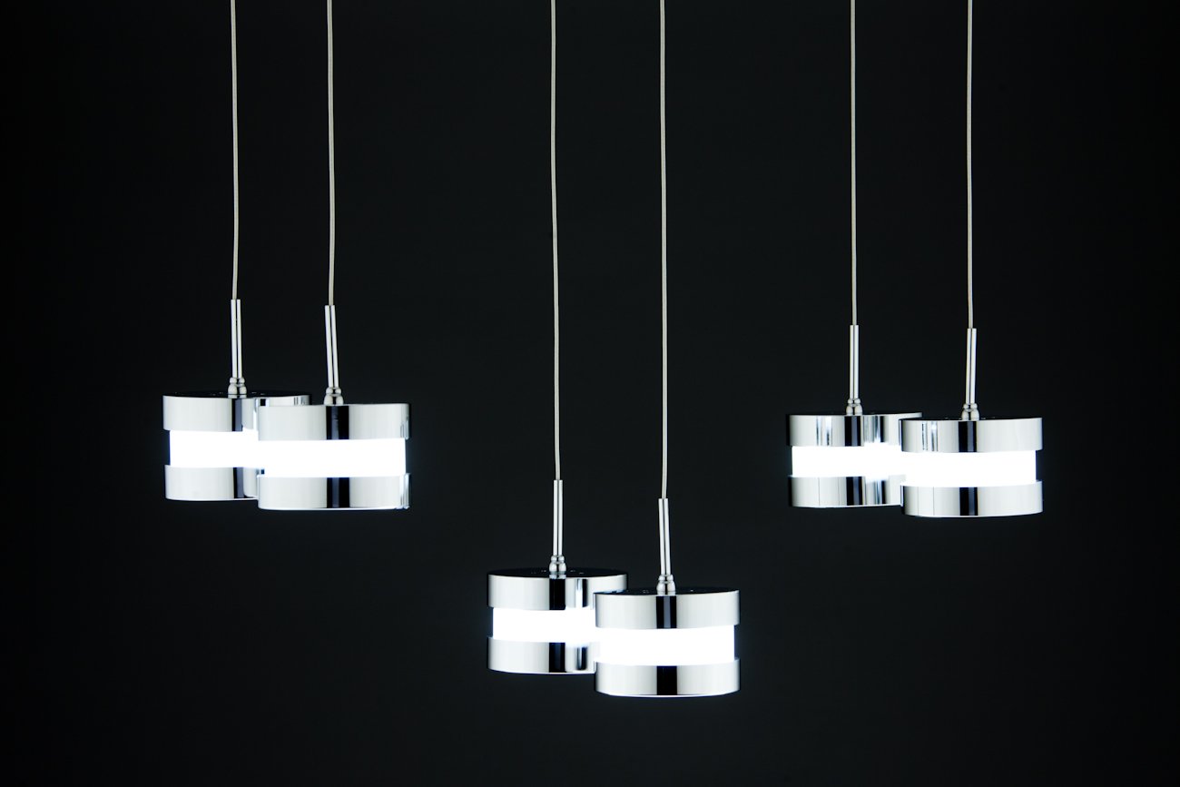 Lampadario a Sospensione Led Cup 6 di Design Moderno