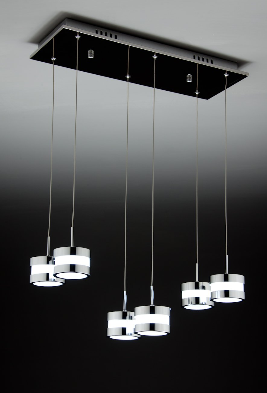 Lampadario a Sospensione Led Cup 6 di Design Moderno