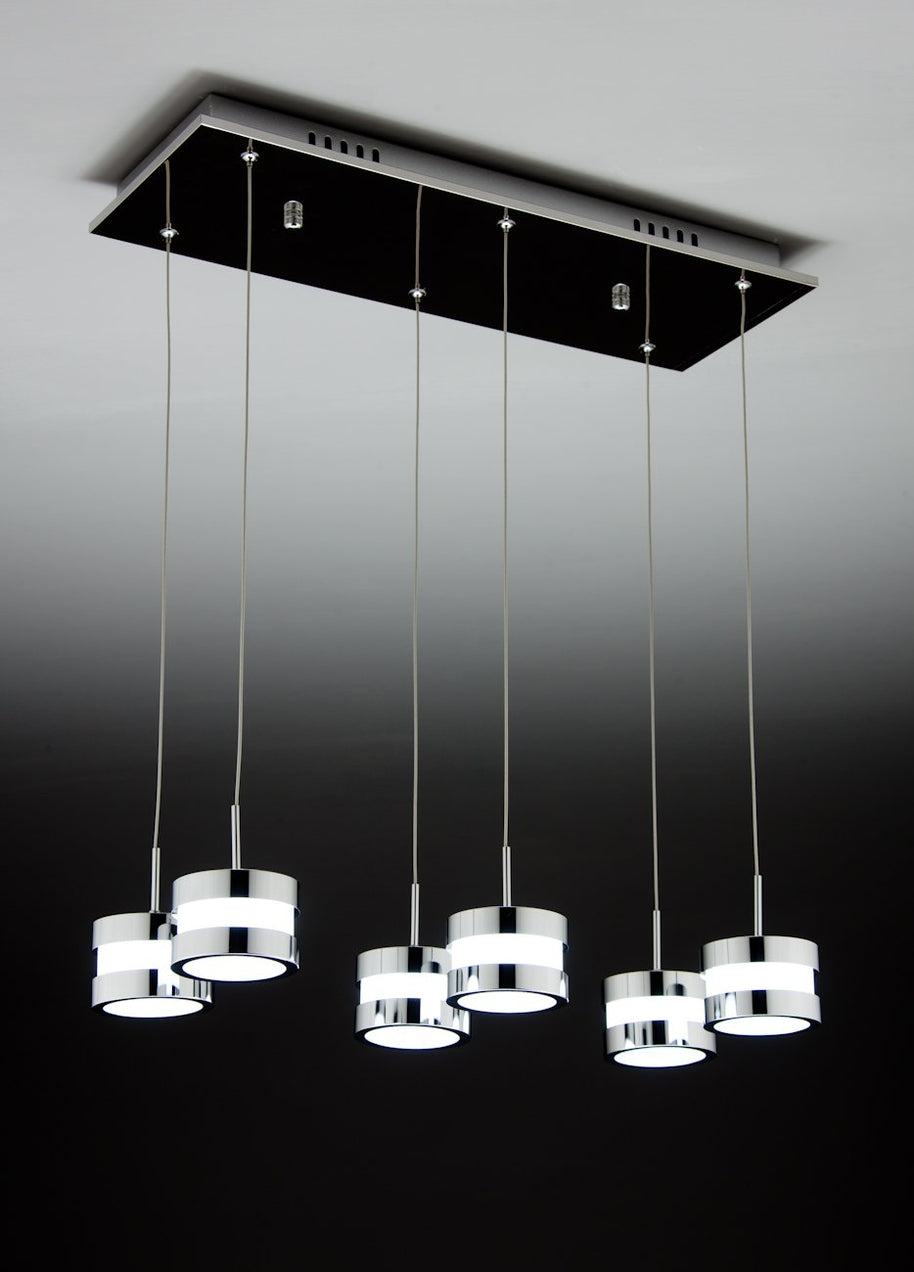 Lampadario a Sospensione Led Cup 6 di Design Moderno