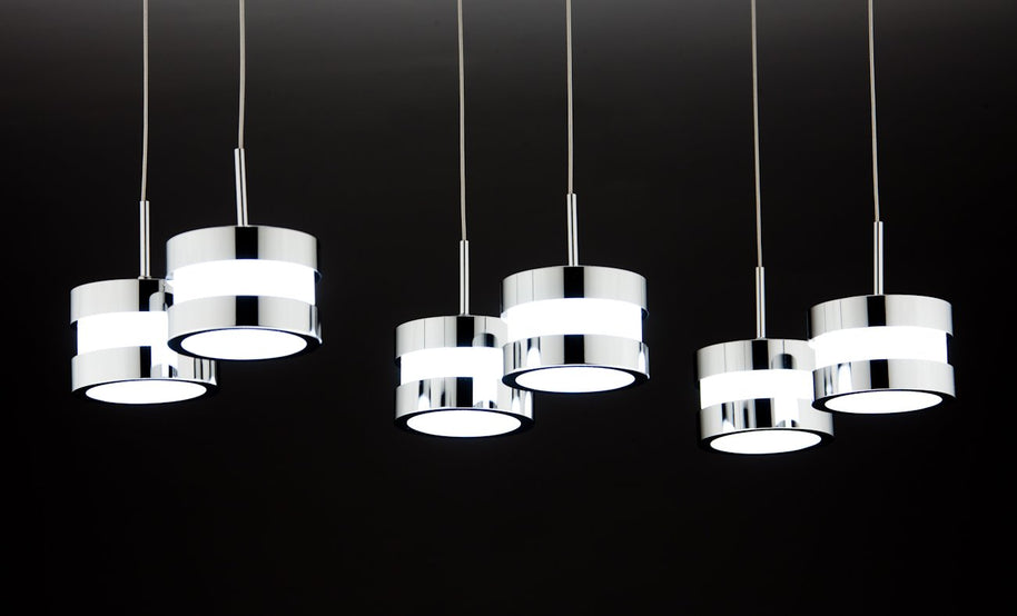 Lampadario a Sospensione Led Cup 6 di Design Moderno