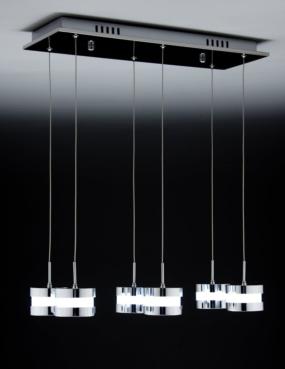 Lampadario a Sospensione Led Cup 6 di Design Moderno