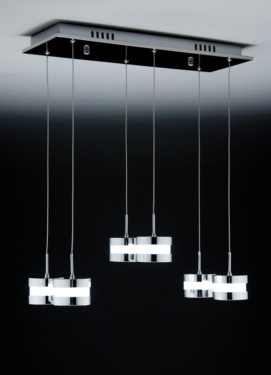 Lampadario a Sospensione Led Cup 6 di Design Moderno