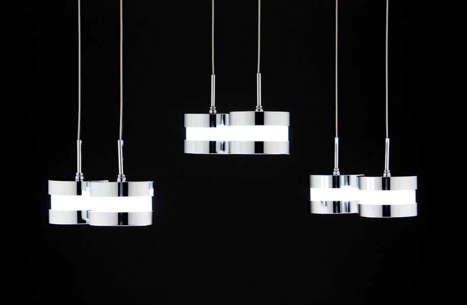 Lampadario a Sospensione Led Cup 6 di Design Moderno