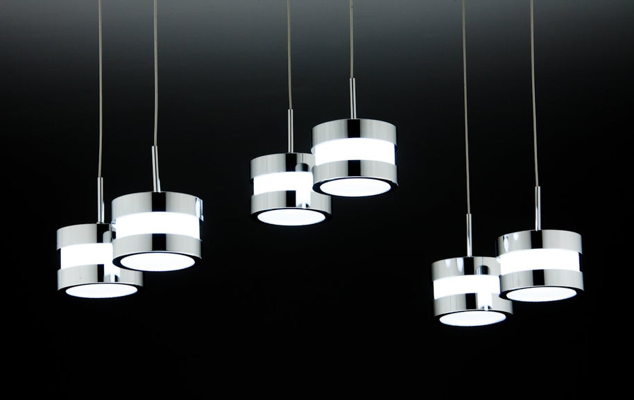 Lampadario a Sospensione Led Cup 6 di Design Moderno