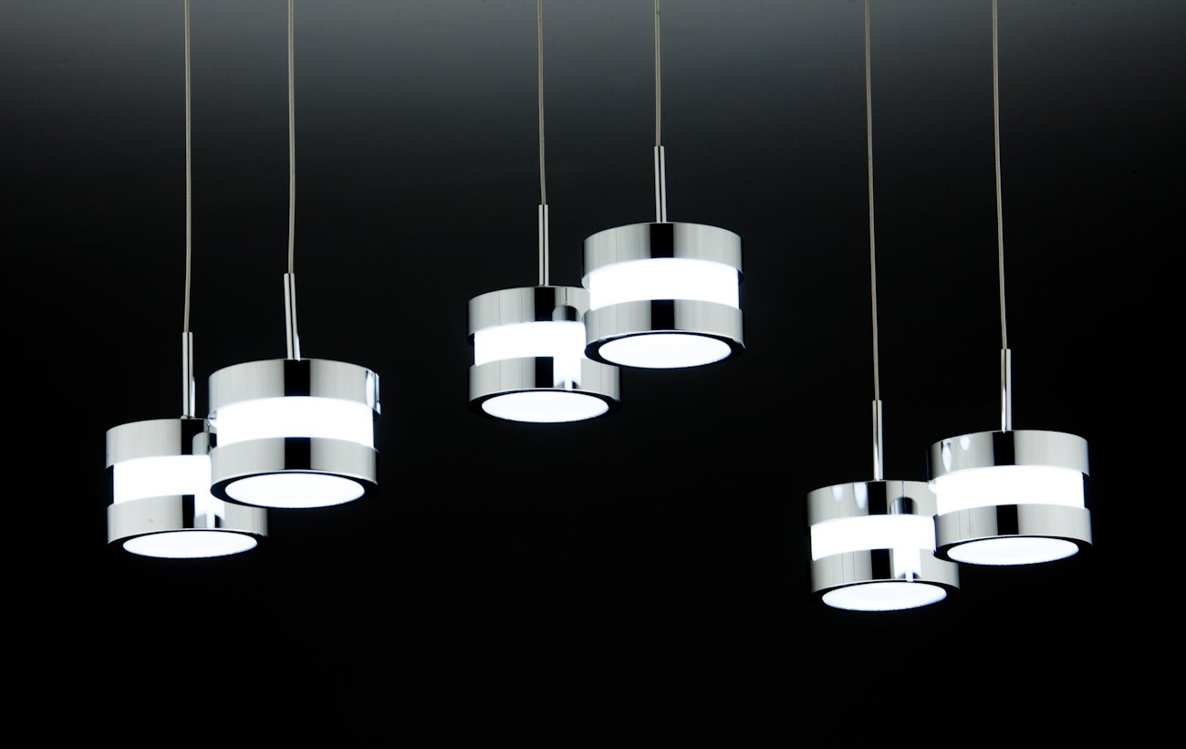 Lampadario a Sospensione Led Cup 6 di Design Moderno
