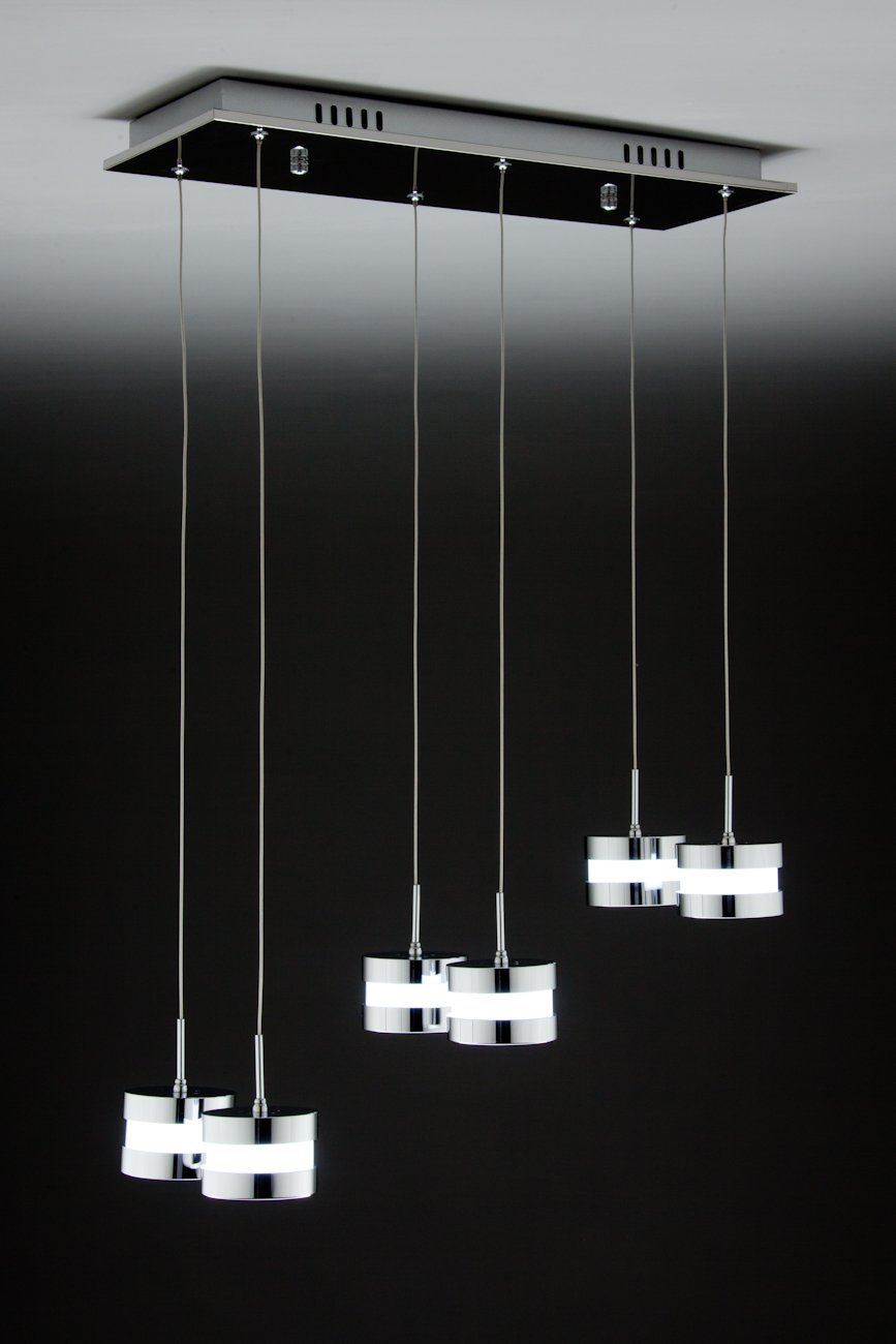 Lampadario a Sospensione Led Cup 6 di Design Moderno