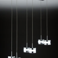 Lampadario a Sospensione Led Cup 6 di Design Moderno