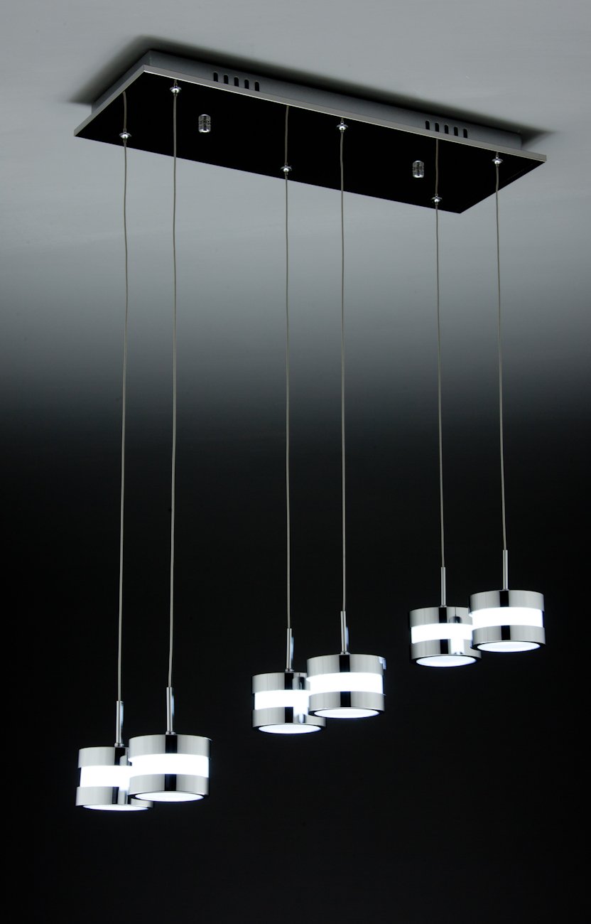 Lampadario a Sospensione Led Cup 6 di Design Moderno
