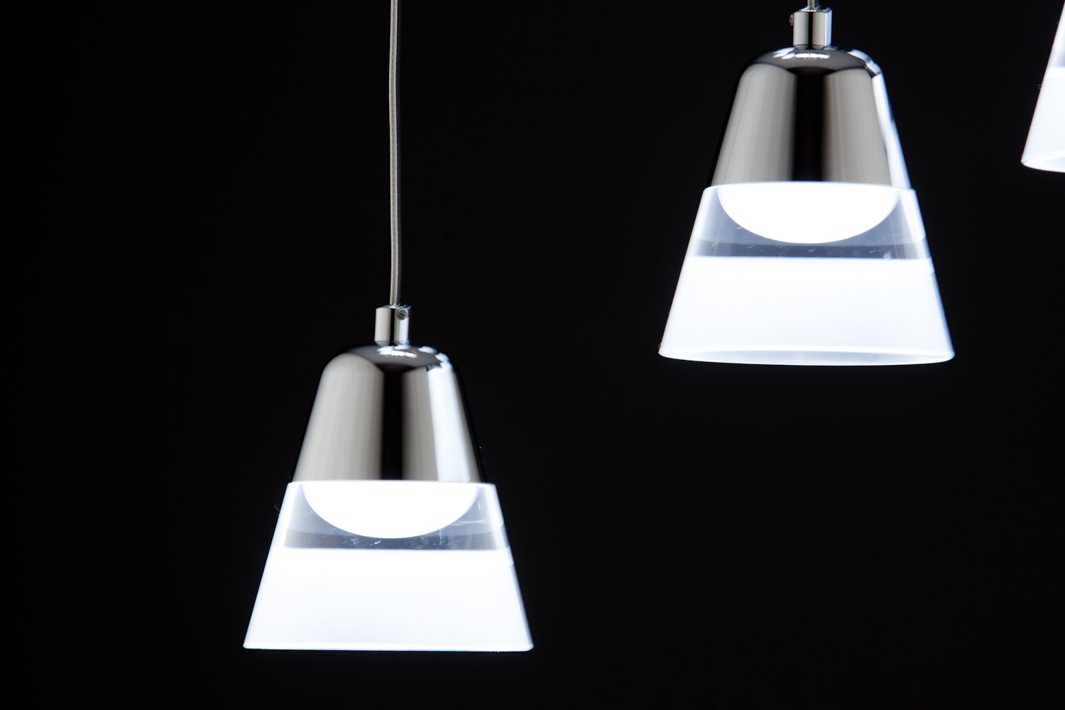 Lampadario a Sospensione Led Glass 9 per ambienti di Design
