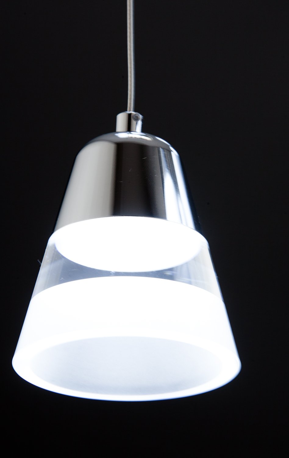 Lampadario a Sospensione Led Glass 9 per ambienti di Design