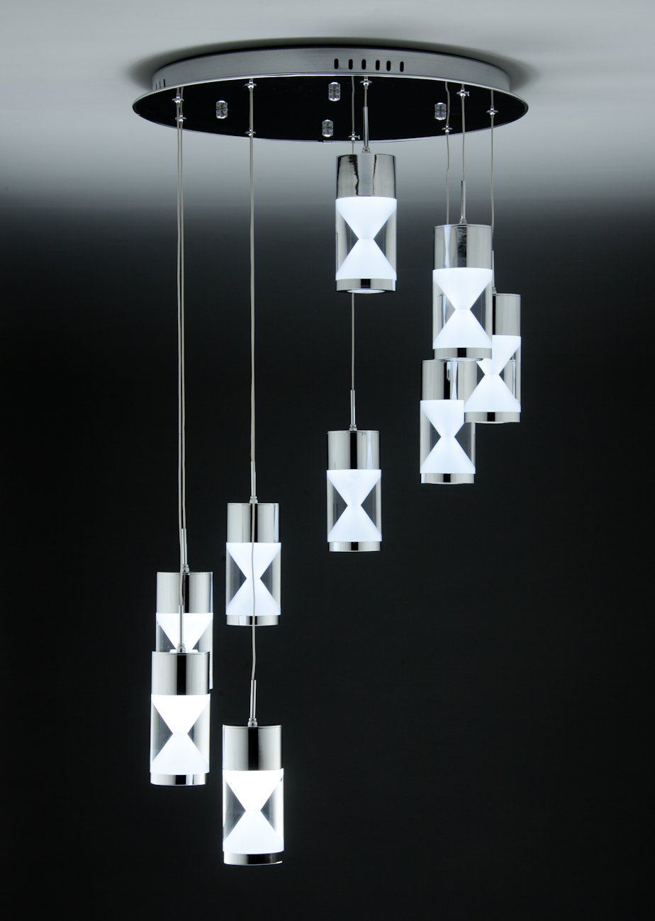 Lampadario a Sospensione Led Clessi 9 di Design Moderno