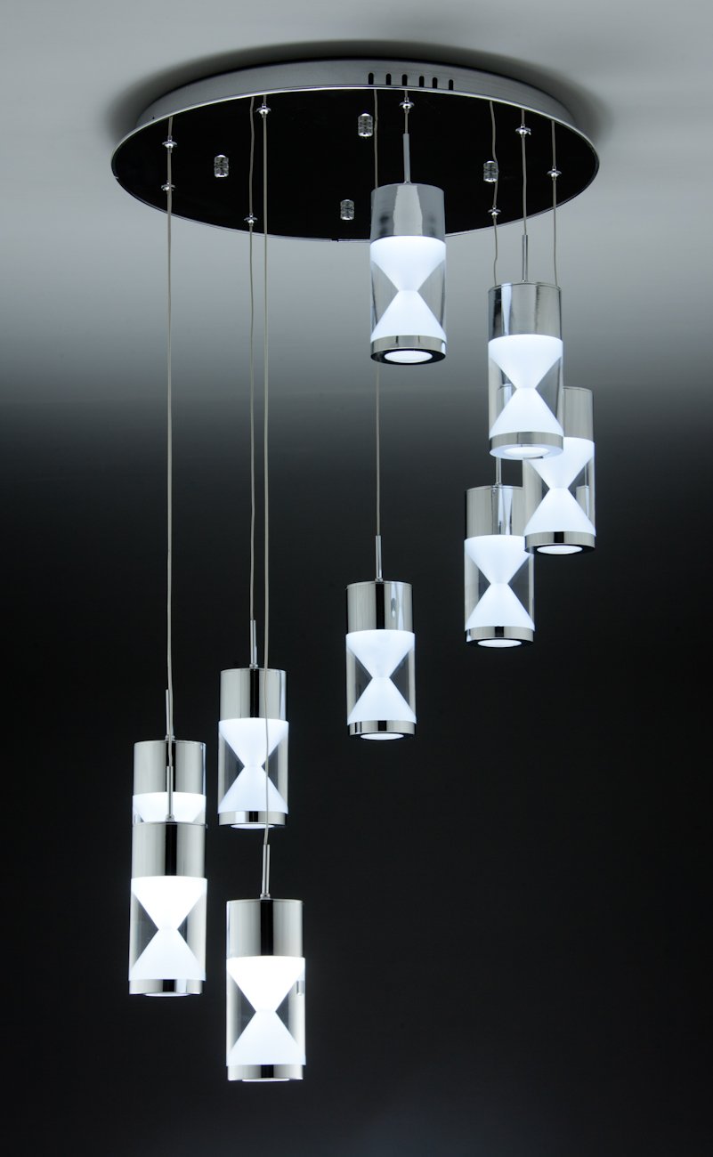 Lampadario a Sospensione Led Clessi 9 di Design Moderno