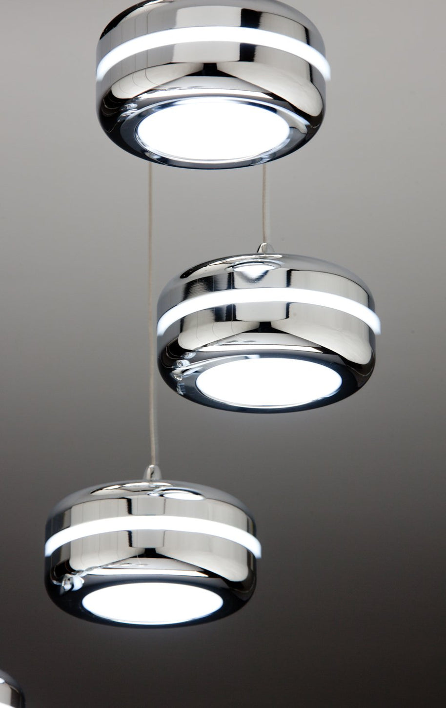 Lampadario a Sospensione Led Plate 9 di Design Moderno