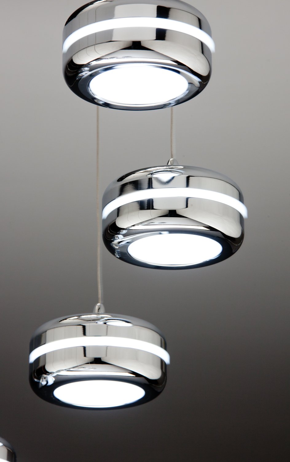 Lampadario a Sospensione Led Plate 9 di Design Moderno