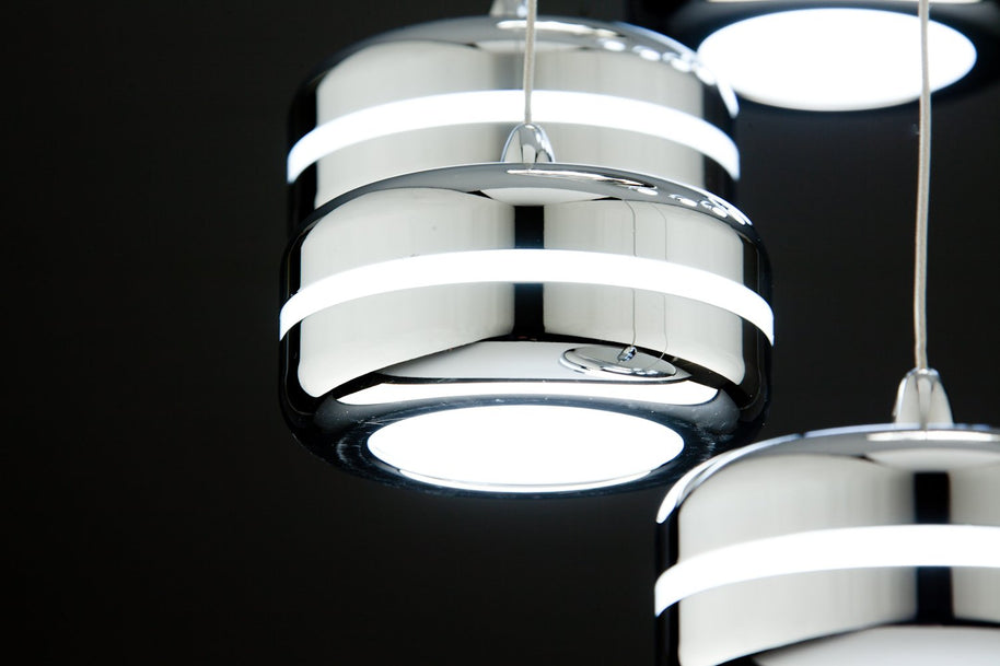 Lampadario a Sospensione Led Plate 9 di Design Moderno