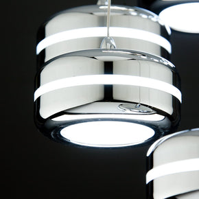 Lampadario a Sospensione Led Plate 9 di Design Moderno