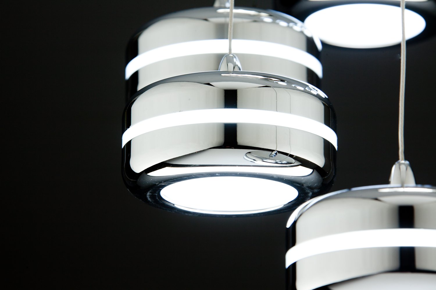 Lampadario a Sospensione Led Plate 9 di Design Moderno
