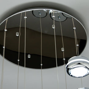 Lampadario a Sospensione Led Plate 9 di Design Moderno