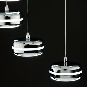 Lampadario a Sospensione Led Plate 9 di Design Moderno