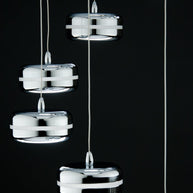 Lampadario a Sospensione Led Plate 9 di Design Moderno