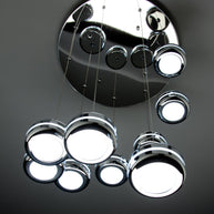 Lampadario a Sospensione Led Plate 9 di Design Moderno
