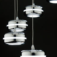 Lampadario a Sospensione Led Plate 9 di Design Moderno