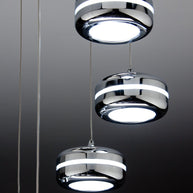 Lampadario a Sospensione Led Plate 9 di Design Moderno
