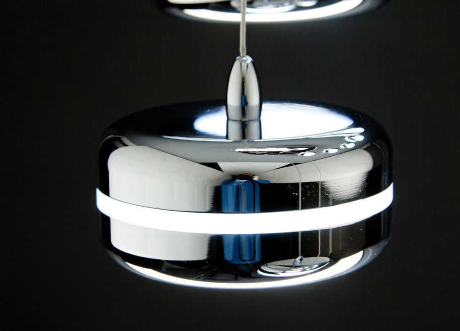Lampadario a Sospensione Led Plate 9 di Design Moderno