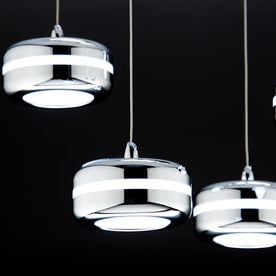 Lampadario a Sospensione Led Plate 6 di Design Moderno