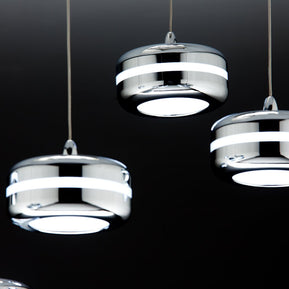 Lampadario a Sospensione Led Plate 6 di Design Moderno