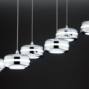 Lampadario a Sospensione Led Plate 6 di Design Moderno