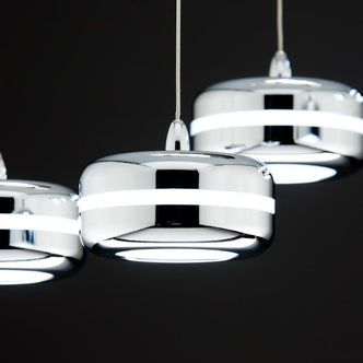 Lampadario a Sospensione Led Plate 6 di Design Moderno