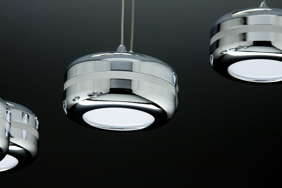 Lampadario a Sospensione Led Plate 6 di Design Moderno