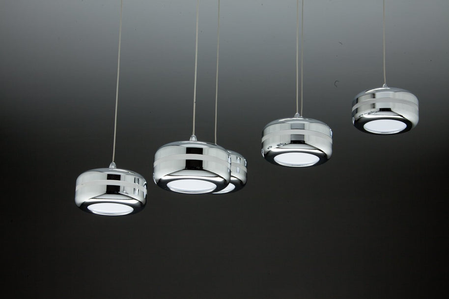 Lampadario a Sospensione Led Plate 6 di Design Moderno