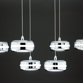 Lampadario a Sospensione Led Plate 6 di Design Moderno