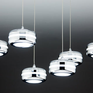 Lampadario a Sospensione Led Plate 6 di Design Moderno
