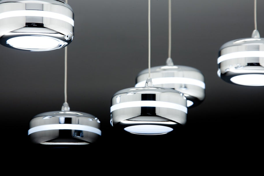Lampadario a Sospensione Led Plate 6 di Design Moderno