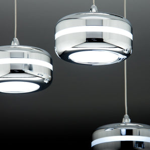 Lampadario a Sospensione Led Plate 6 di Design Moderno