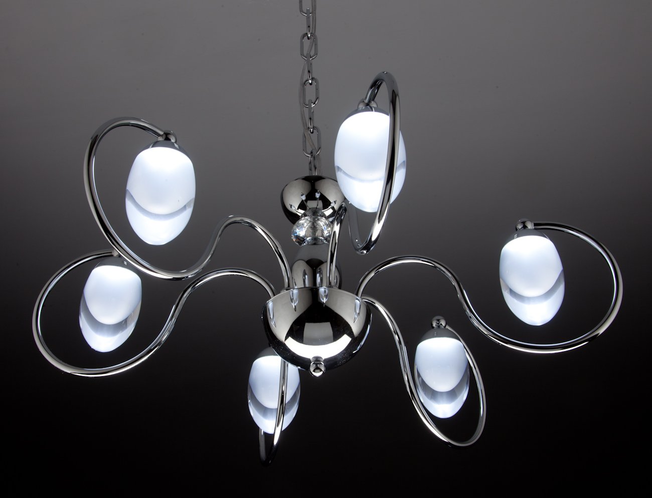 Lampadario a Sospensione Led Candeliere 6 Design Moderno