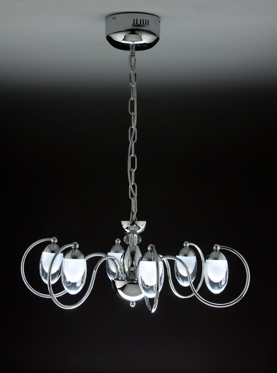 Lampadario a Sospensione Led Candeliere 6 Design Moderno