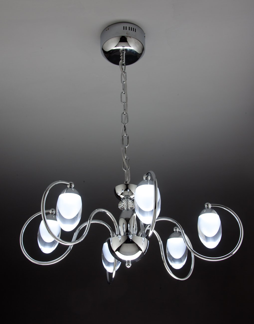 Lampadario a Sospensione Led Candeliere 6 Design Moderno
