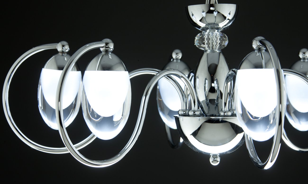 Lampadario a Sospensione Led Candeliere 6 Design Moderno