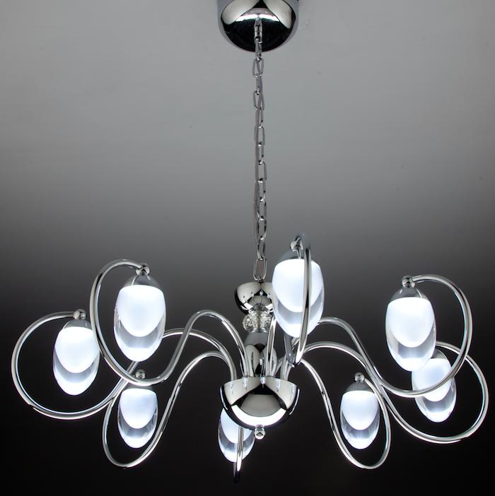 Lampadario a Sospensione led Candeliere 8 di Design Moderno