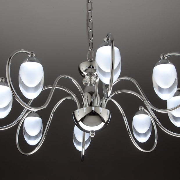 Lampadario a Sospensione led Candeliere 8 di Design Moderno