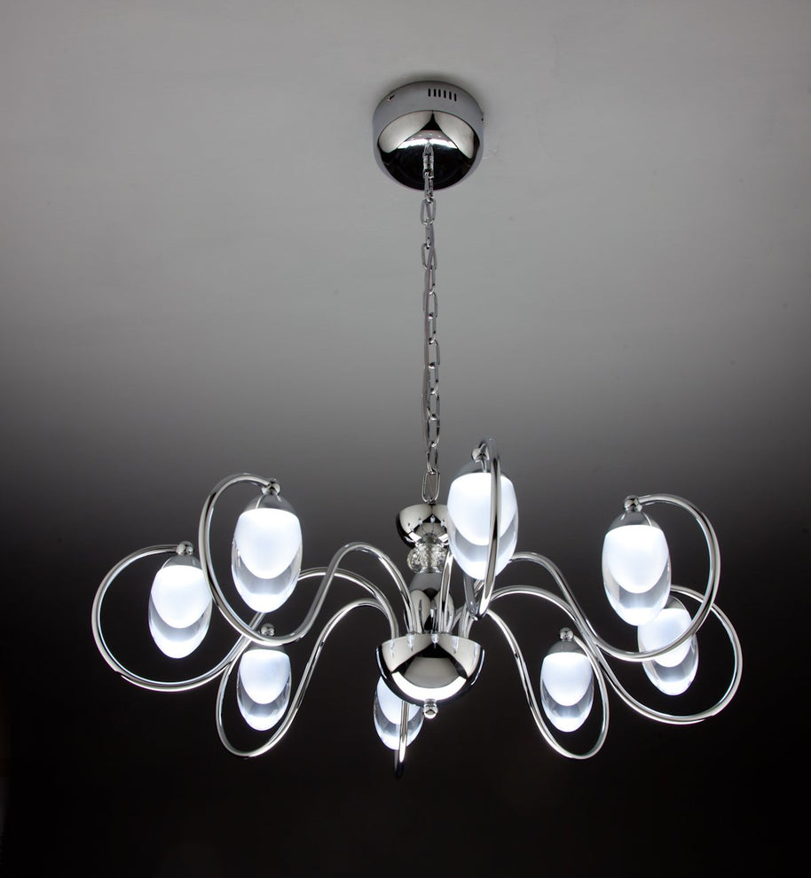 Lampadario a Sospensione led Candeliere 8 di Design Moderno